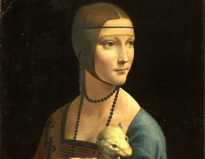 Portrait of Cecilia Gallerani (Lady with the Ermine), about 1488